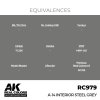 AK Interactive RC979 A-14 Interior Steel Grey 17 ml